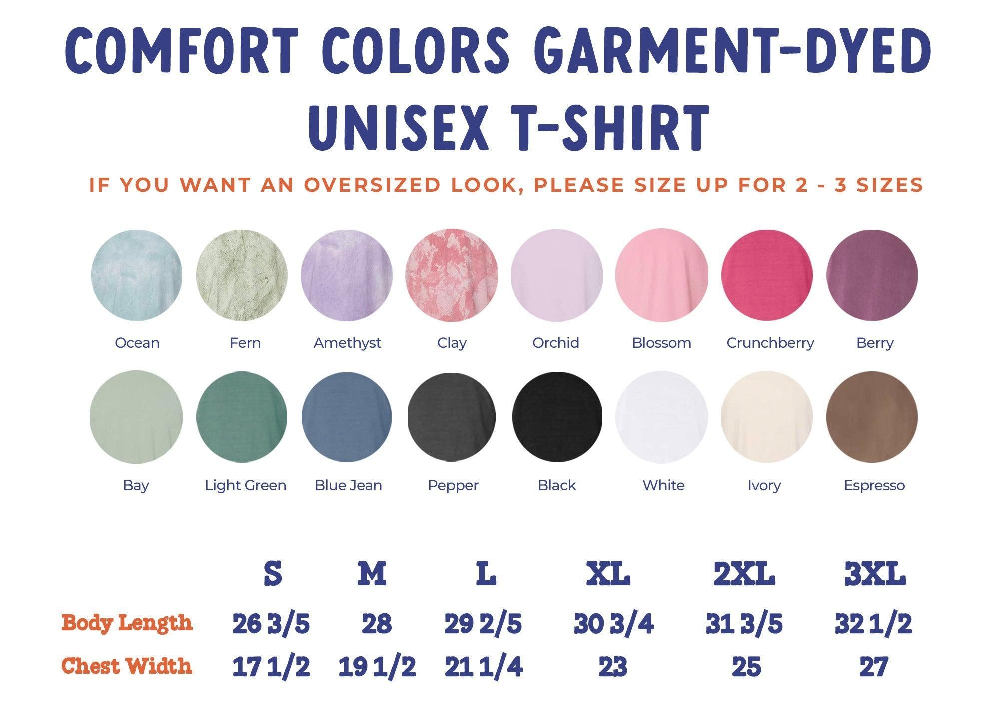 Grow In Grace Comfort Colors Christian & Flower Garment Dyed T Shirt